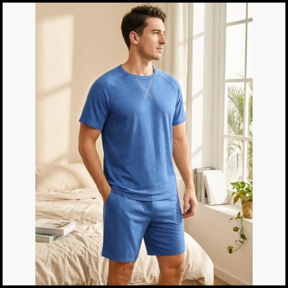 Cotton Pajama Set with Pockets, Lightweight Sleepwear - Picture 2 of 7